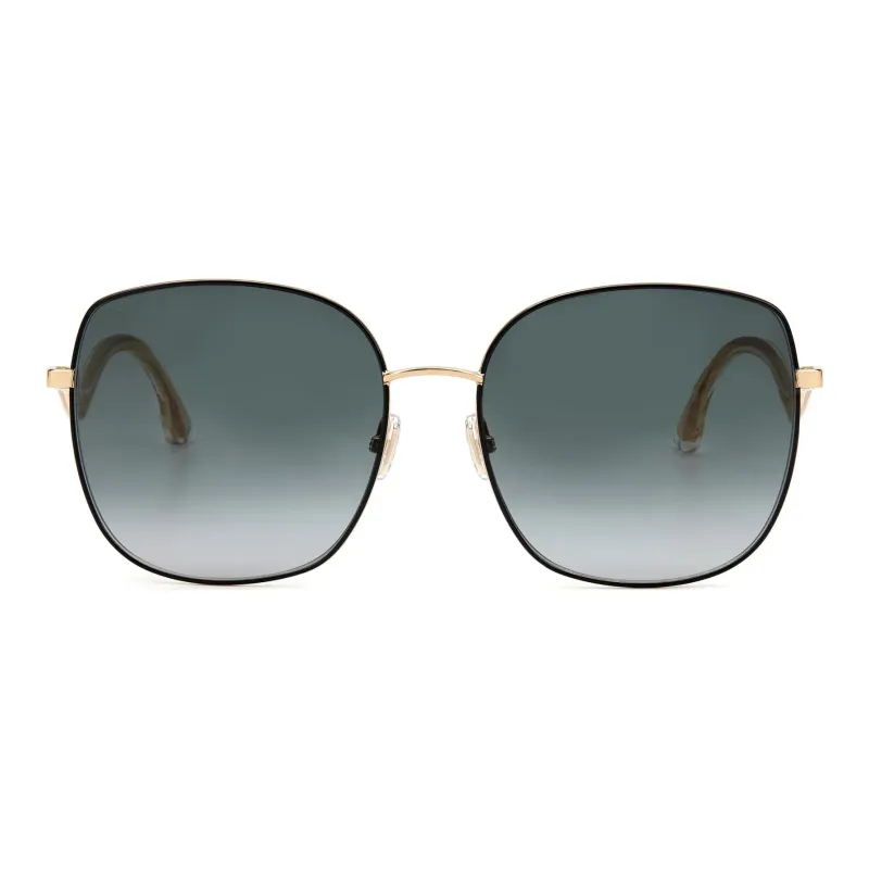 Jimmy Choo Metal Acetate Square Sunglasses Women's Gold-1