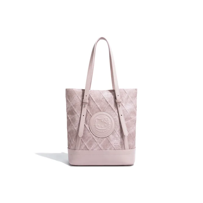 MESUCA Sanrio Hello Kitty Series Synthetic Leather Shoulder Bag Medium Size Women's Pink/Light Blue-6