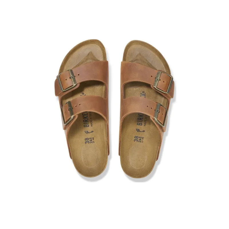 Birkenstock Arizona Abrasion Resistant Slide Slippers Unisex Brown Regular-4