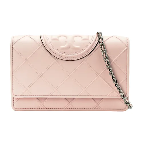 TORY BURCH Fleming Leather Shoulder Bag Crossbody Bag Wallet Women's Cotton Candy Pink