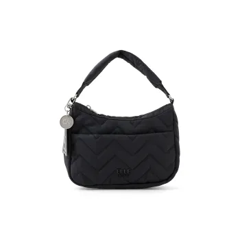 Elle Active Fabric Handbag Shoulder Bag Crossbody Bag Regular Women's Black/Ecru