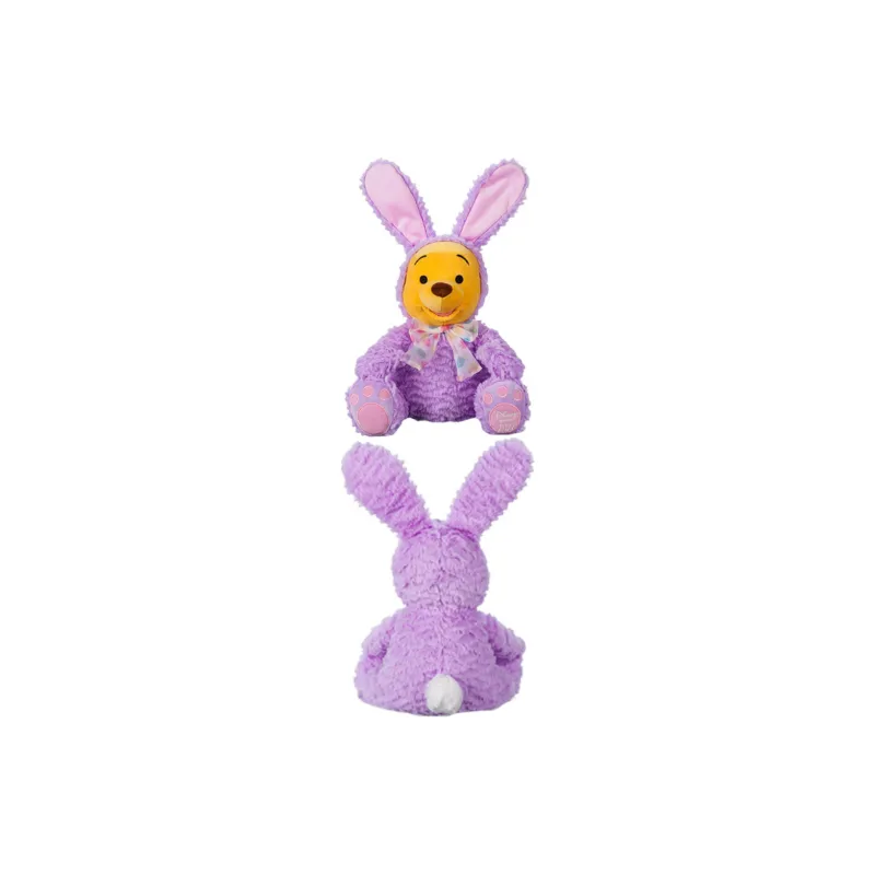 Disney Cute Rabbit On The Go Fluffy Party Collection Winnie The Pooh Dolls Plush Doll Small Size Tall-2