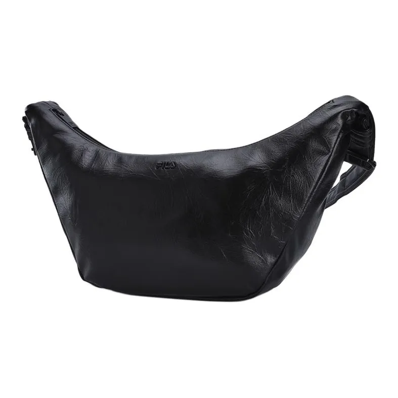 FILA ORIGINALE Polyurethane Dumpling Bag Crossbody Bag Shoulder Bag Mini Women's Jet Black-1