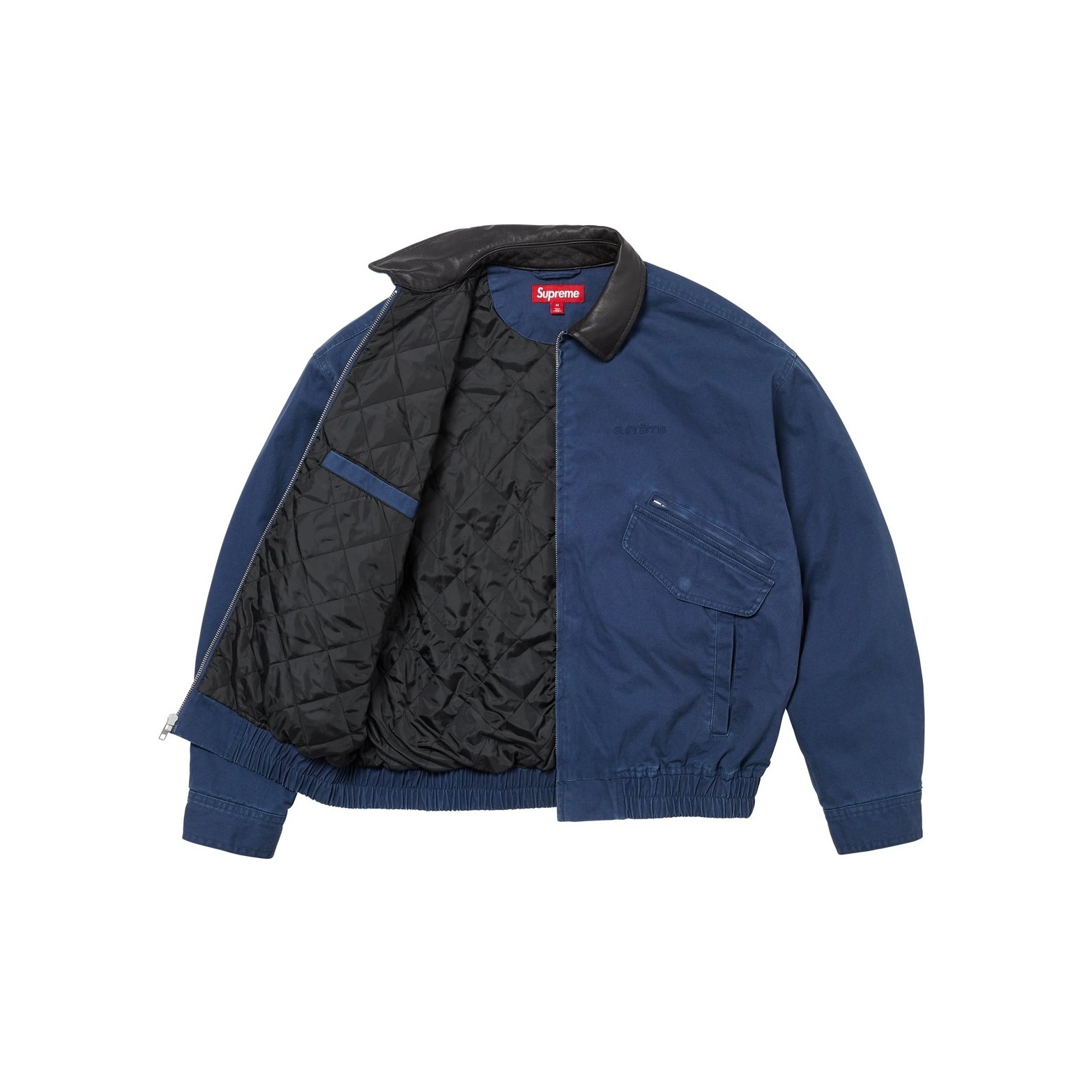 Supreme Leather Collar Utility Jacket FW24 - Cheap Rcj