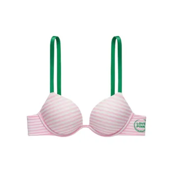 Victoria's Secret PINK WEAR EVERYWHERE Bra Women's Pink White Stripes