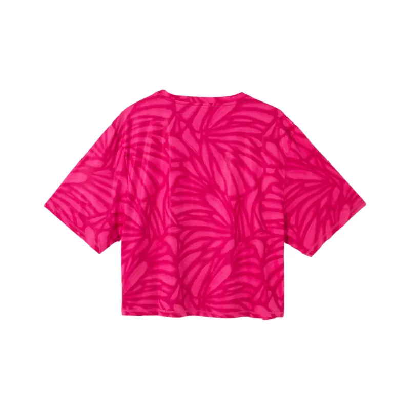 PUMA TRAIN FAV AOP T Shirt Women's Rose Red-1