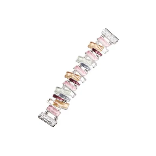 FZRT Watch Bands Dopamine Dressing Irregular Metal Bangle Style Quick-Release Strap Unisex
