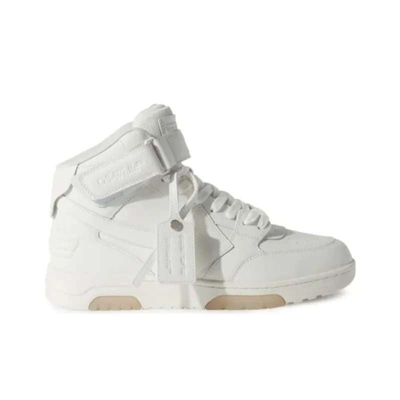 OFF WHITE Out Of Office Leather HighTop Sneaker 'White'-1