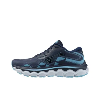 Mizuno Wave Horizon 7 Anti-Slip Wear-Resistant Low-Top Running Shoes Women's Marine Blue