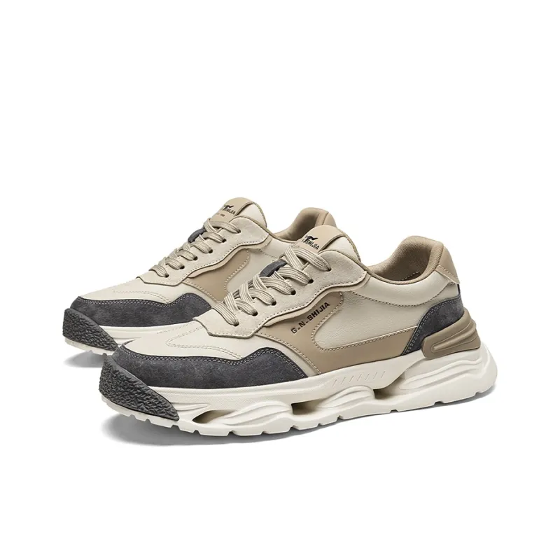 G.N.SHIJIA Lightweight Height Increasing Low Top Casual Shoes Men's-8