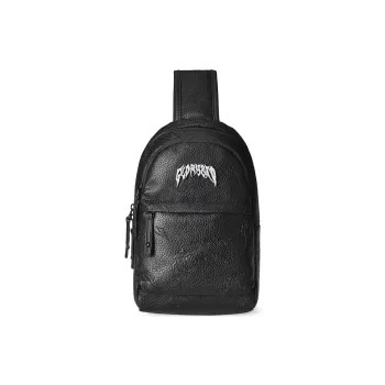 GLORY&CO Pvc Sling Bag Shoulder Bag Crossbody Bag Regular Men's Black