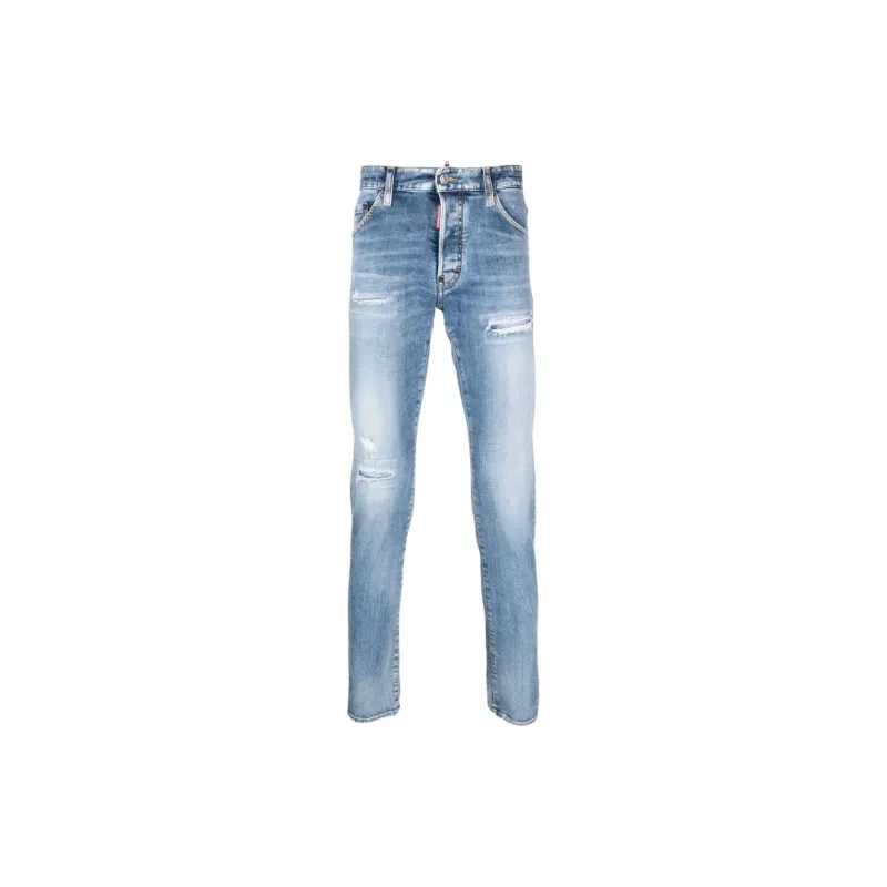 DSQUARED 2 Distressed Straight leg Jeans-1