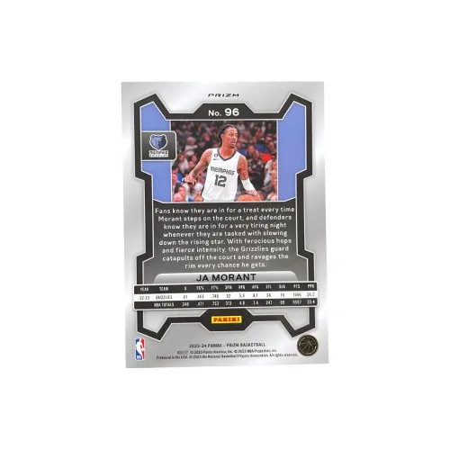 PANINI Morant Player Card Green Crush Holographic Card Player Card Access Pass Sports Cards 1 Pc