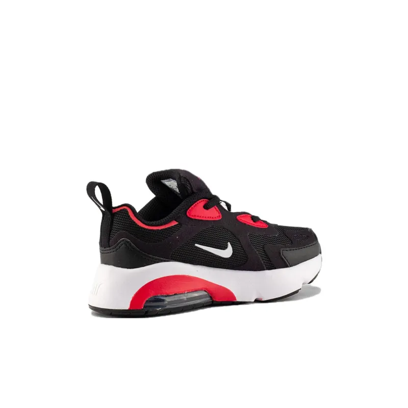 Nike Air Max 200 Shock Absorbers Low Top Kids Lifestyle Shoes Black Red Children Aged 3 7 Years Old-3