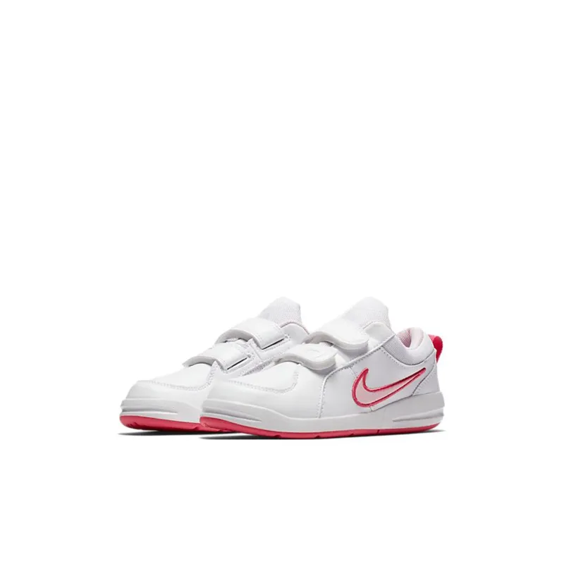 Nike Pico Cushioning Anti-Slip Wear-Resistant Breathability Sports Casual Shoes White Red Children Aged 3-7 Years Old-2