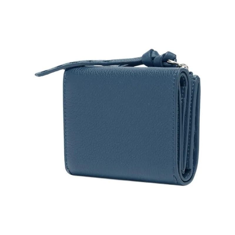 FENDI Peekaboo Calfskin Coin Purse Women's Blue-1