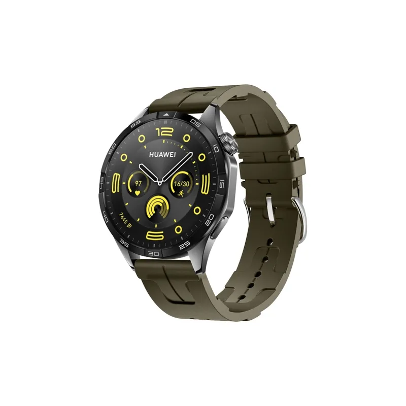 FZRT Watch Bands Horse Shoe Buckle Liquid Silicone Sports Skin Friendly Strap Unisex-4
