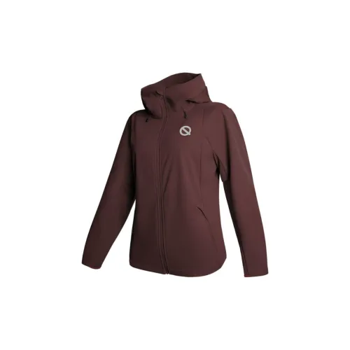 Qinkung Jackets Women's Ginger Maroon