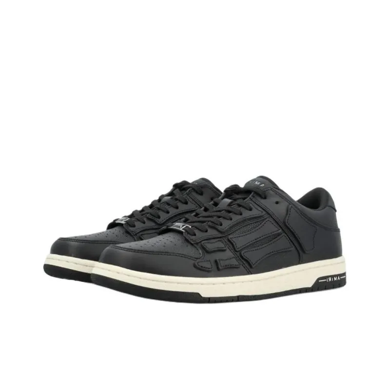 AMIRI Round Toe Lace Up Sneakers-2