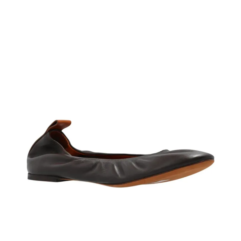 Lanvin Casual Single Shoes Women's Brown-3