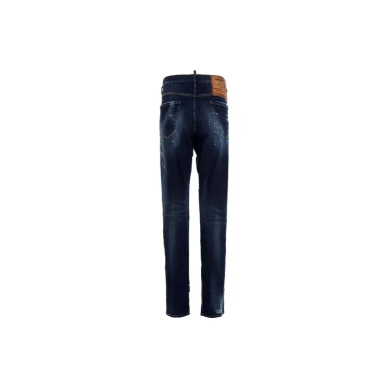 DSQUARED 2 Stonewashed Slim Distressed Jeans-1