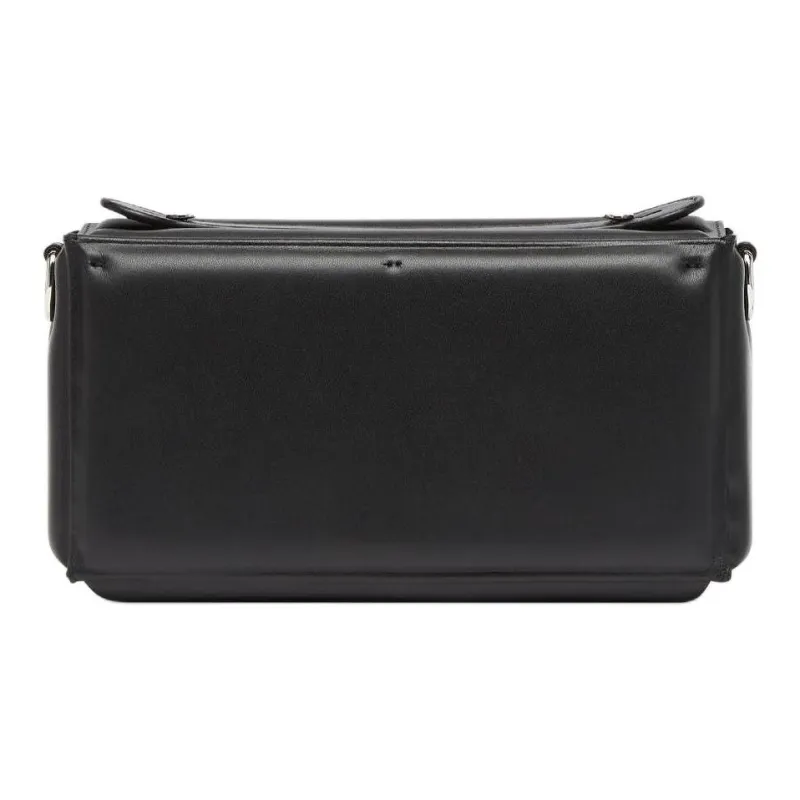FENDI Baguette Calfskin Shoulder Bag Crossbody Bag Handbag Men's Black-2
