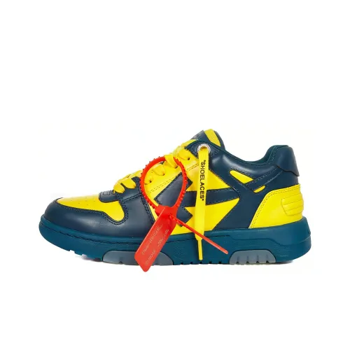 OFF-WHITE Out Of Office Casual Shoes Women's Low-Top Blue/Yellow