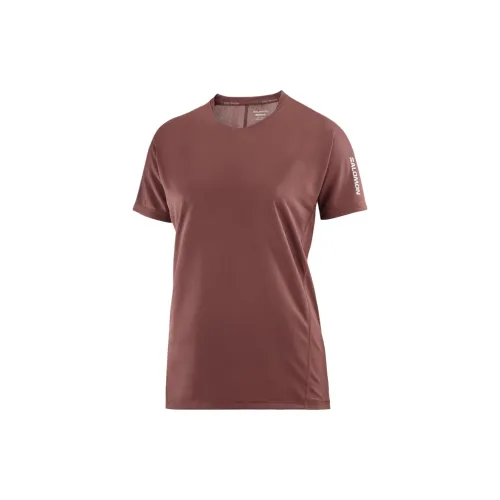 SALOMON SENSE AERO T-Shirts Women's Rum Color