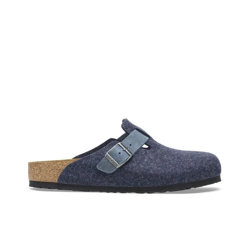 Birkenstock Boston Slip Resistant Closed Toe Slippers Unisex Blue Regular-1