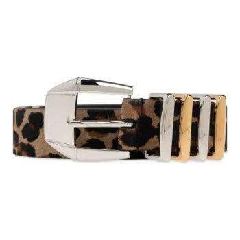 VERSACE Leopard Detailed Belt
