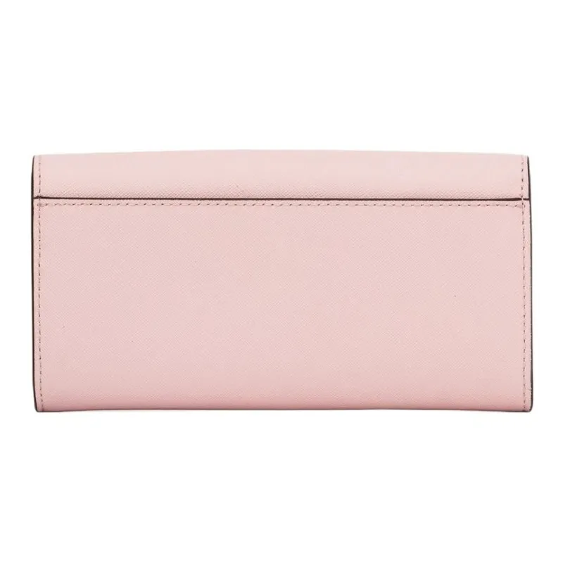 MICHAEL KORS Jet Set Travel Cow Leather Envelope Bag Wallets Large Size Women's Pink-1