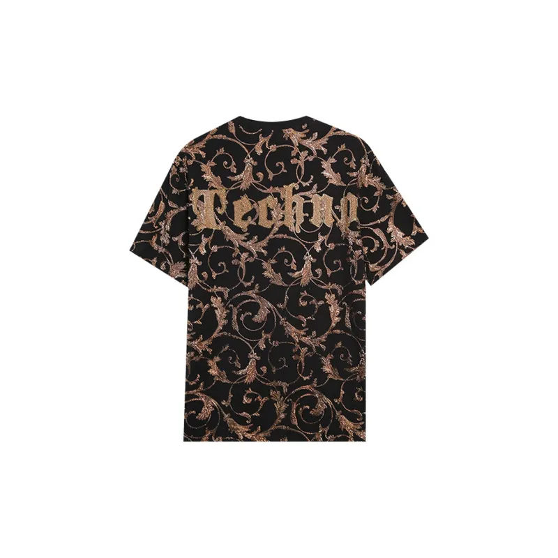 TCH T Shirts Unisex Black Base Gold Logo-1