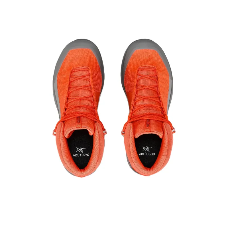 Arcteryx Anti-Slip Wear-Resistant Mid-Top Trekking Shoes Men's Orange-3