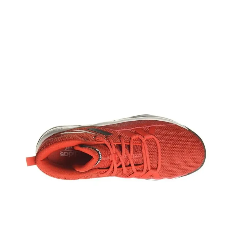 Adidas STREETFIRE Anti-Slip Wear-Resistant High-Top Basketball Shoes Men's Red-2