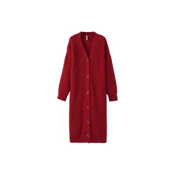 Aannsfam Pajama Robe Women's Basic Red