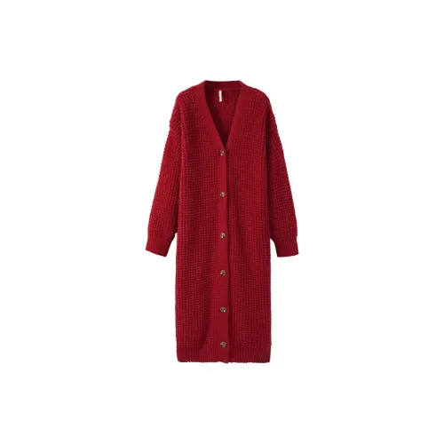 Aannsfam Pajama Robe Women's Basic Red