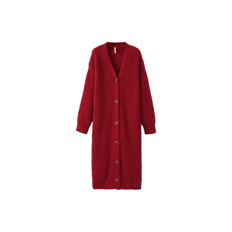 Aannsfam Pajama Robe Women's Basic Red-0