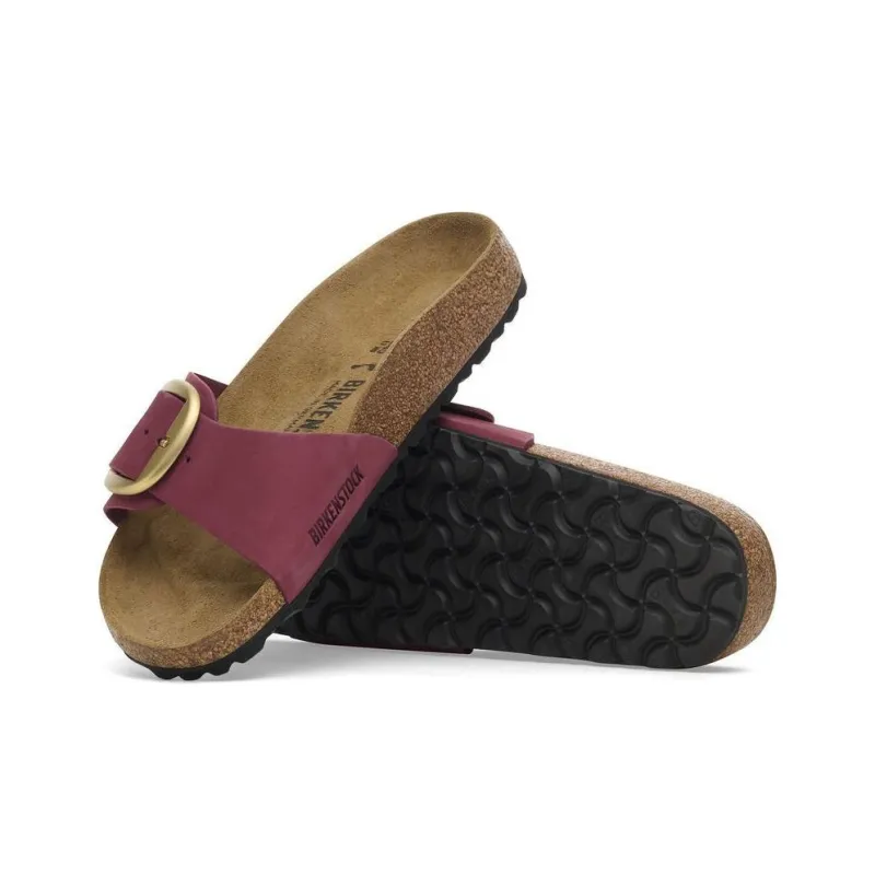 Birkenstock Madrid Big Buckle Slip-Resistant Slide Slippers Women's Purple-4