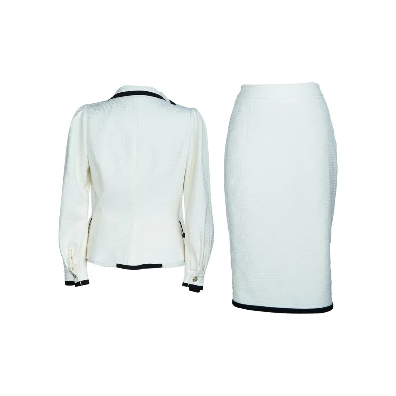 ROEYSHOUSE Business Suits Women's Ecru-1
