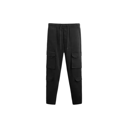 ZARA Cargo Pants Men Black