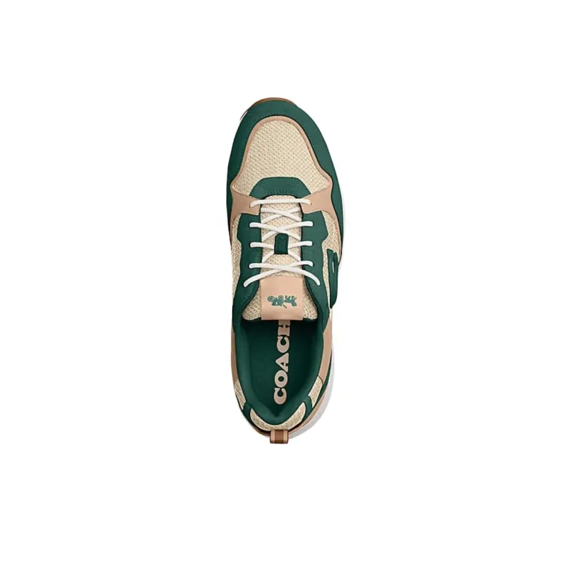 COACH Low Top Casual Shoes Men's Green-3