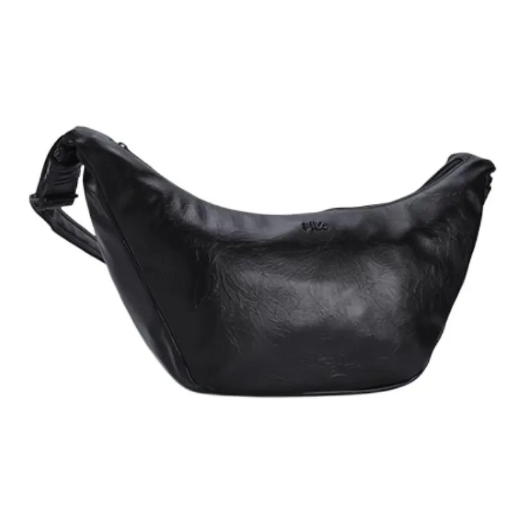 FILA ORIGINALE Polyurethane Dumpling Bag Crossbody Bag Shoulder Bag Mini Women's Jet Black-2