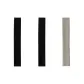 2 Black 1 Gray-Center Length
