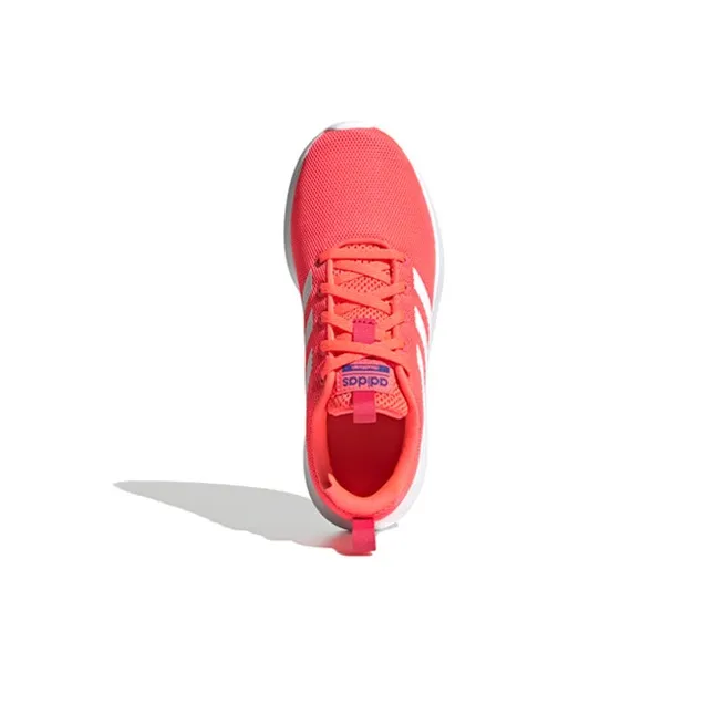 Adidas Neo Lite Racer Cln Slip Resistant Low Top Kids Lifestyle Shoes Pink White Kids'-4