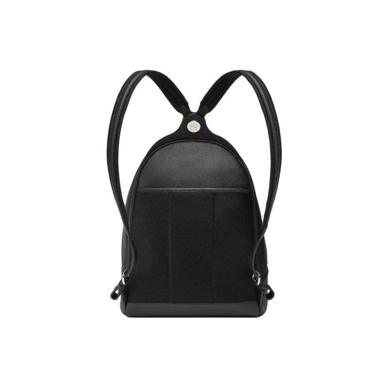 FENDI Calfskin Backpack Medium Size Men's Black-2