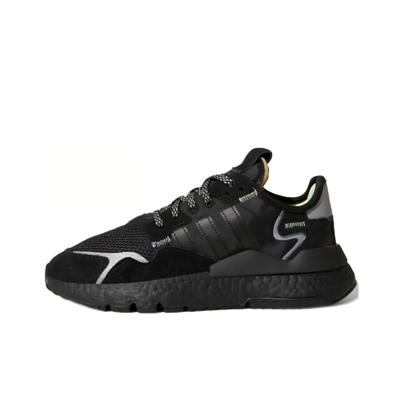 Adidas Originals Nite Jogger J Low Top Kids Lifestyle Shoes Black Teenagers-0