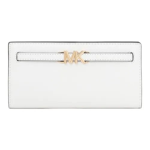 MICHAEL KORS Cow Leather Wallet Large Size Men's Glossy White