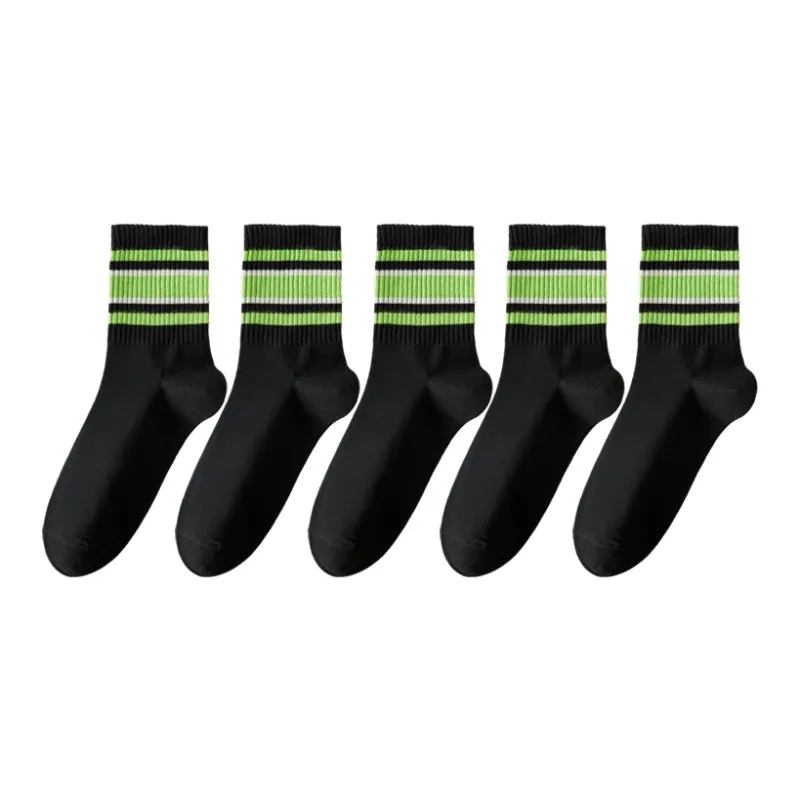 MIIOW Mid Calf Socks Women's 5 Pack-6