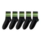 Black Socks Green Stripes 5