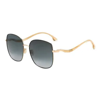 Jimmy Choo Metal Acetate Square Sunglasses Women's Gold